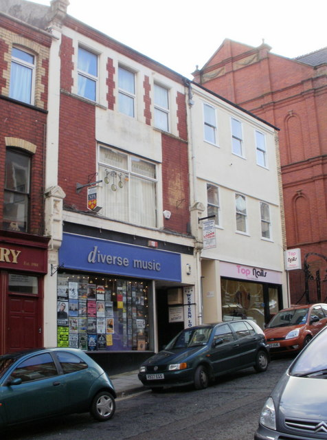 Diverse music, charles street, newport geograph.org.uk 1628049