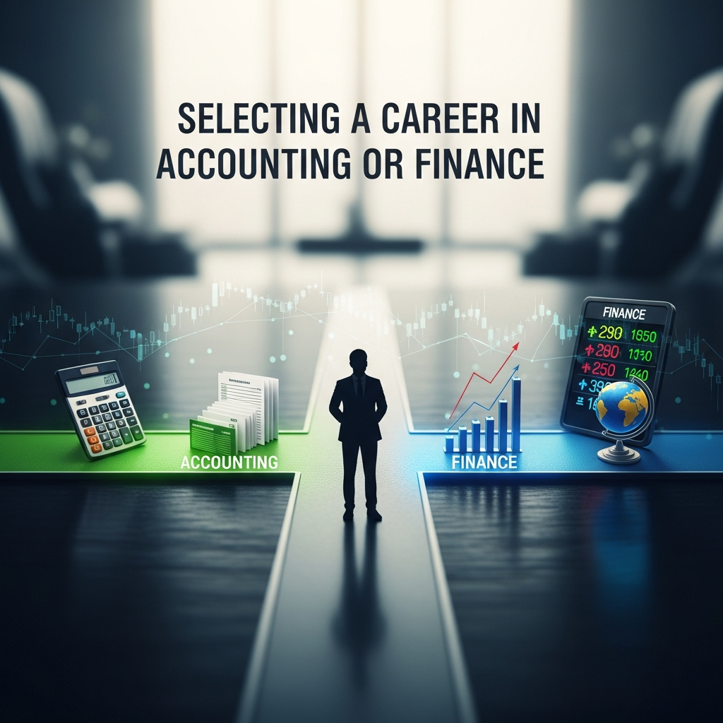 Selecting a career in accounting or finance
