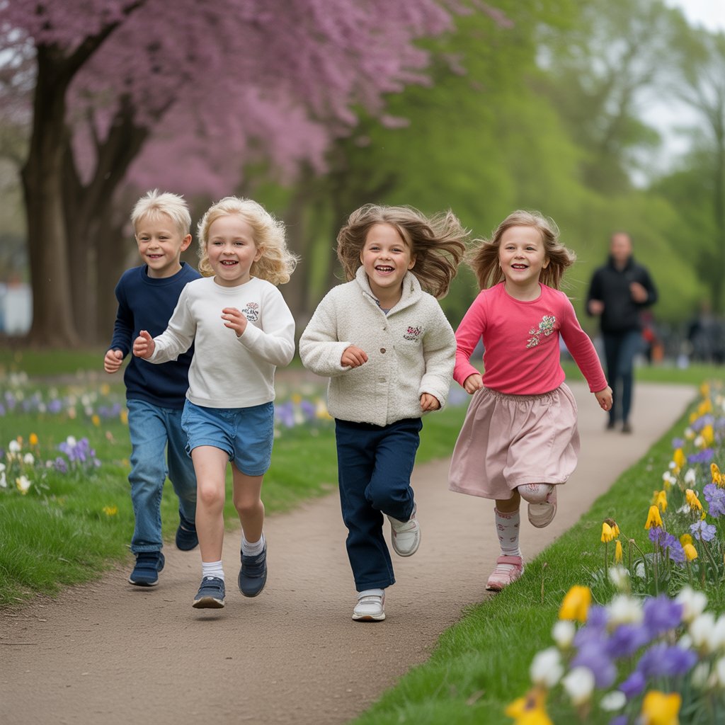 A vibrant photo of happy children runnin flN3TauOQu68Newv4qjU0A RlDe466FQiKUK8lMNuMriA sd