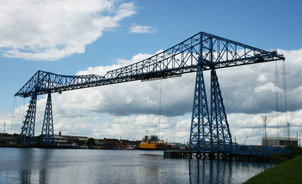 Middlesbrough Transporter Bridge, stockton side